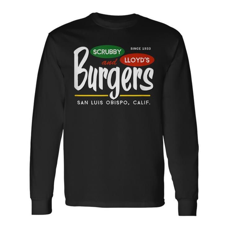 Scrubby & Lloyd's Burgers San Luis Obispo California Long Sleeve T-Shirt