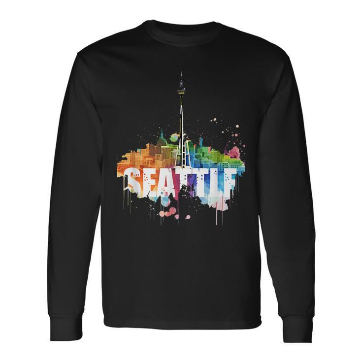 Seattle Lgbtq Pride Support City Long Sleeve T-Shirt T-Shirt