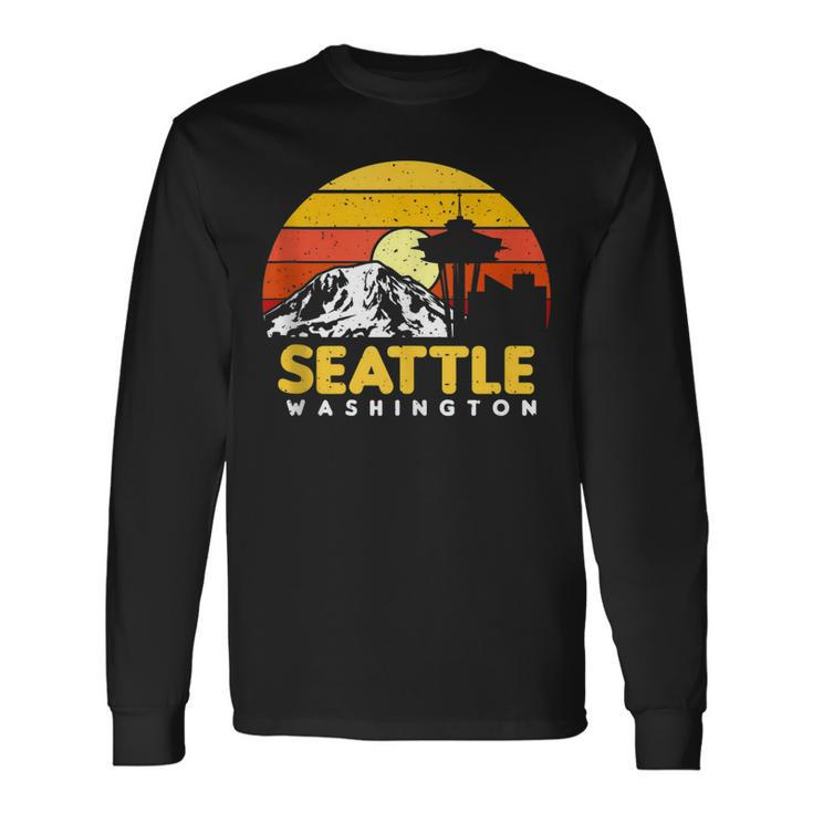 Seattle Washington Pnw Vacation Souvenir Long Sleeve T-Shirt
