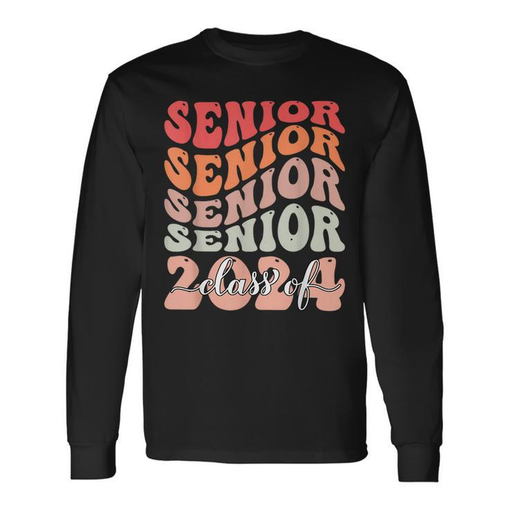 Senior 2024 Class Of 2024 Back To School Graduation 24 Long Sleeve T-Shirt T-Shirt