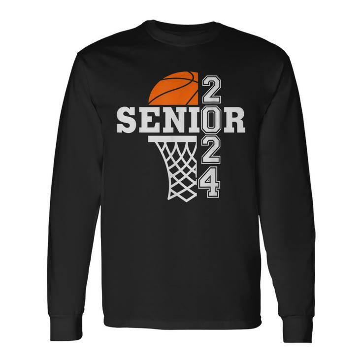 Senior Class Of 2024 Basketball Seniors Back To School Long Sleeve T-Shirt T-Shirt