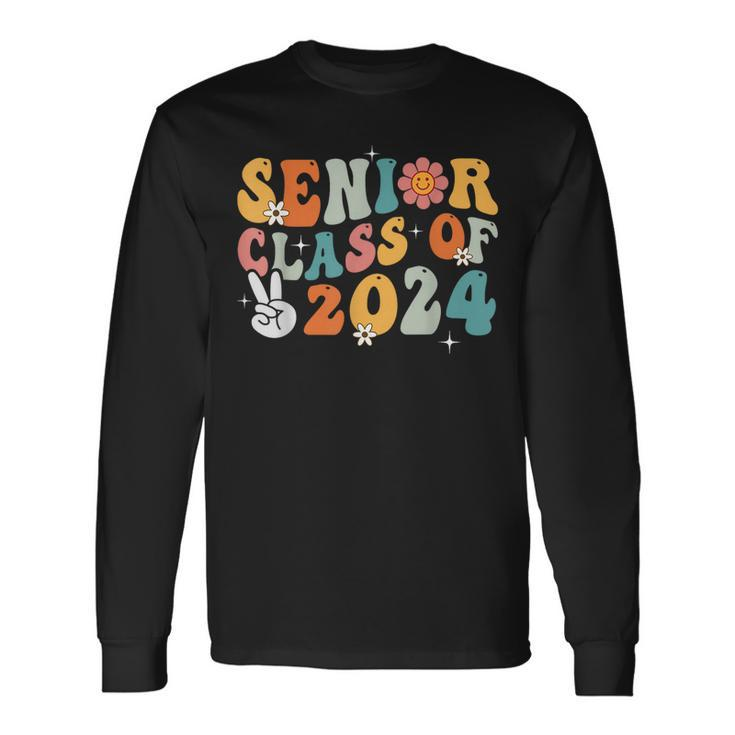 Senior Class Of 2024 Back To School Senior 2024 Graduation Long Sleeve T-Shirt Gifts ideas