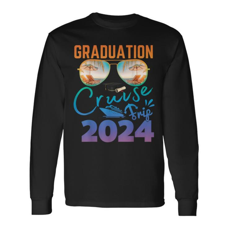 Senior Graduation Cruise Trip 2024 Ship Cruise Grad Trip Long Sleeve T-Shirt
