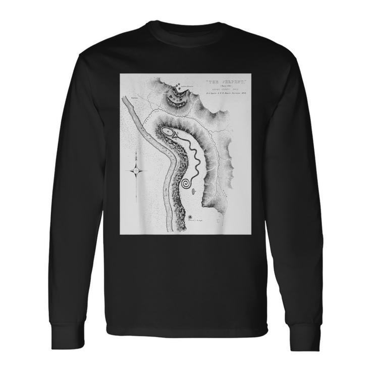 Serpent Mound Fort Ancient Adena Culture Ohio Long Sleeve T-Shirt