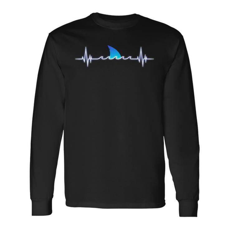 Shark Lover Shark Heartbeat Shark Long Sleeve