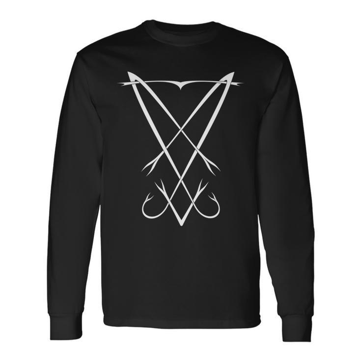 Sigil Of Lucifer Forked Long Sleeve T-Shirt