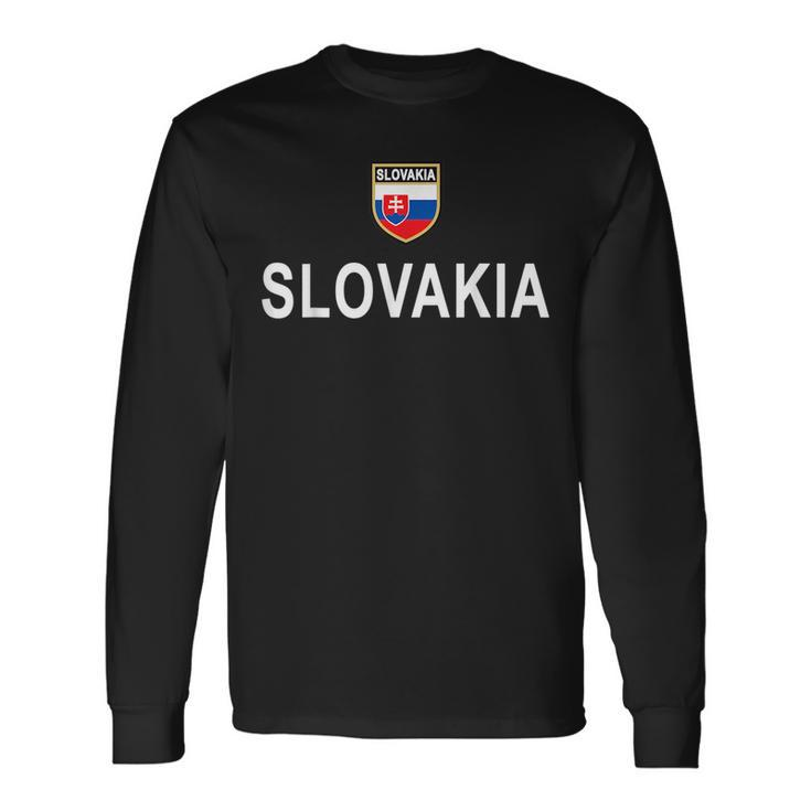 Slovakia Soccer Slovak Football Jersey 2017 Long Sleeve T-Shirt T-Shirt