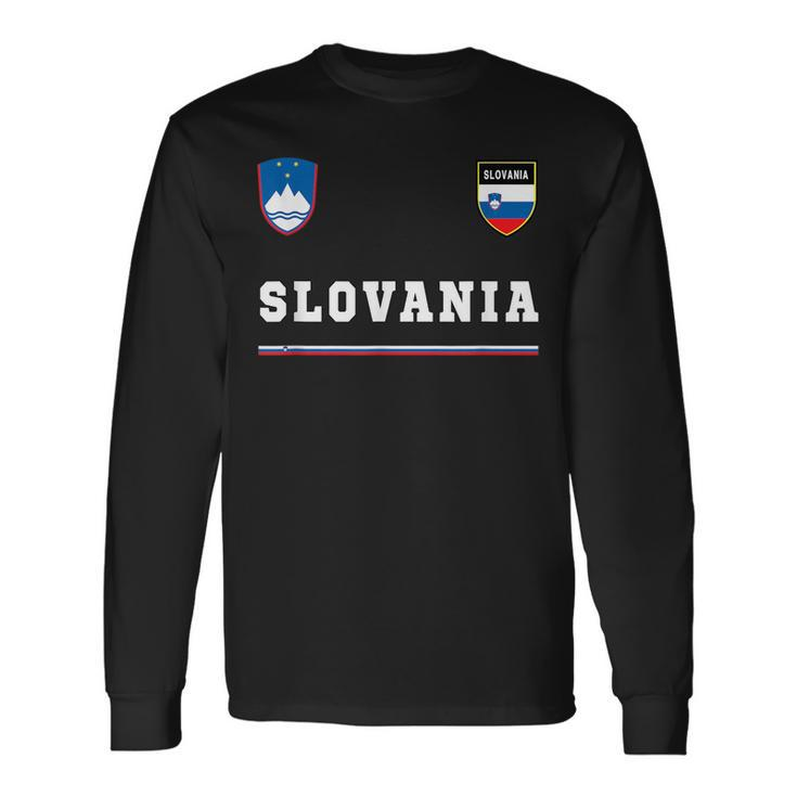 Slovenia SportSoccer Jersey Flag Football Long Sleeve T-Shirt T-Shirt
