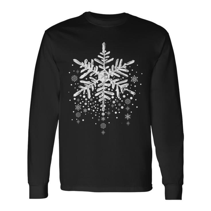 Snowflake Winter Matching Family Christmas Long Sleeve T-Shirt