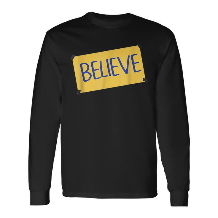 Soccer Believe Faith Coach Richmond Lasso Believe Believe Long Sleeve T-Shirt T-Shirt