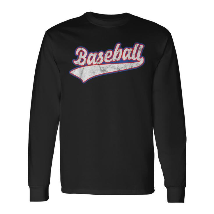 Softball Baseball Homerun Baseball Pitcher Sport Long Sleeve T-Shirt