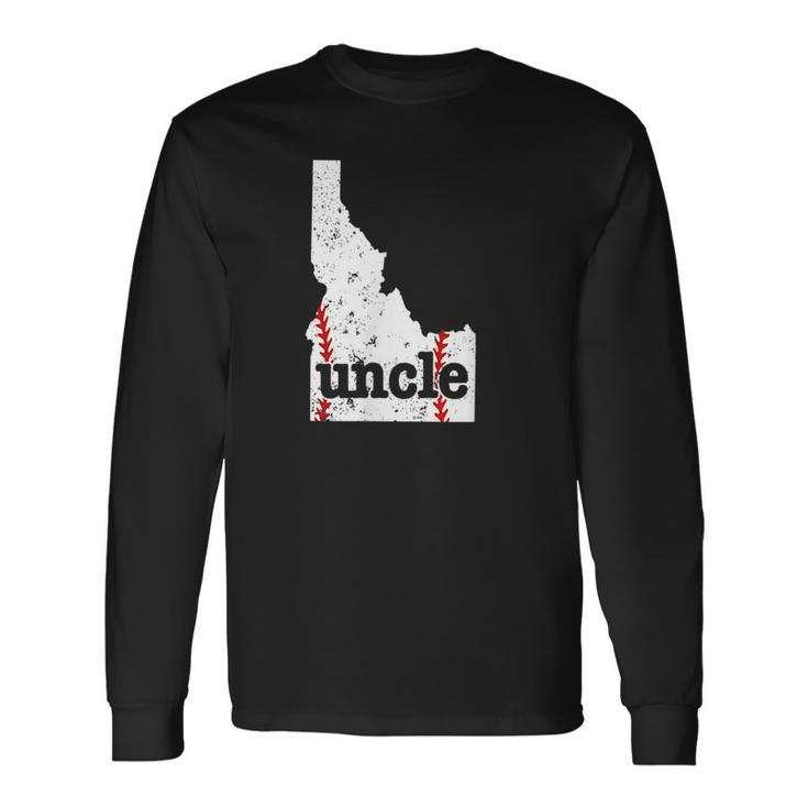 Softball Uncle Idaho Baseball Uncle Long Sleeve T-Shirt T-Shirt