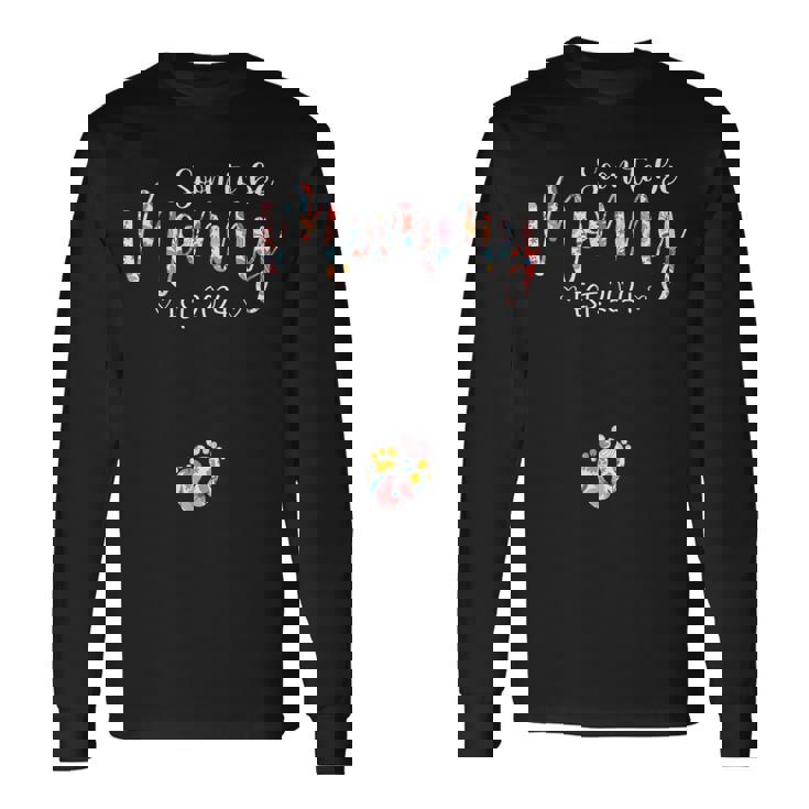 Soon To Be Mommy 2024 First Time Mom Pregnancy Long Sleeve T-Shirt