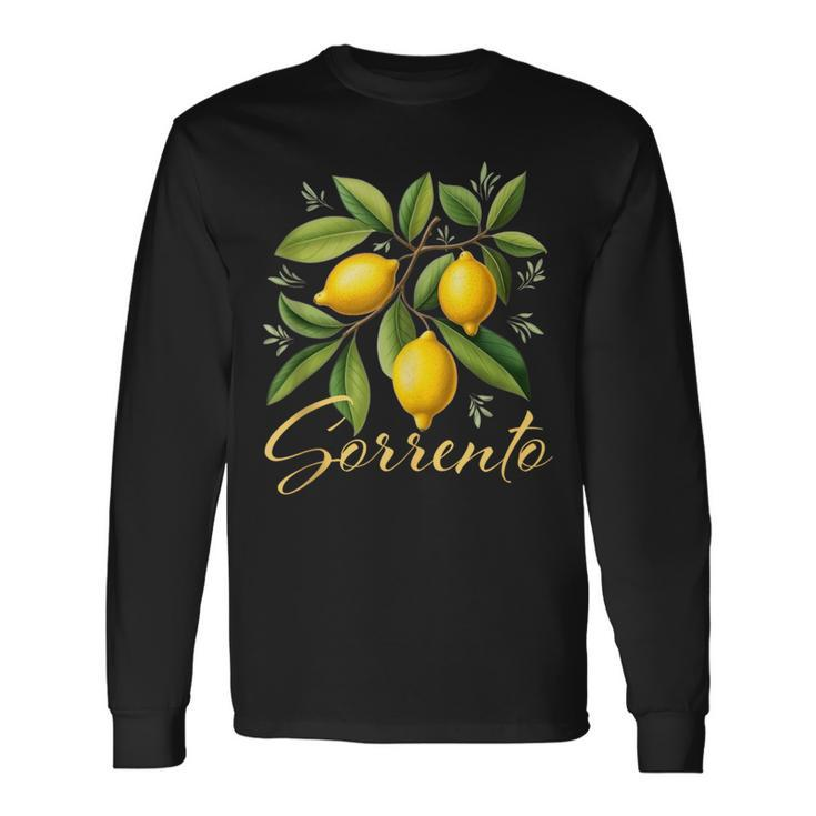 Sorrento Italy Lemons Long Sleeve T-Shirt
