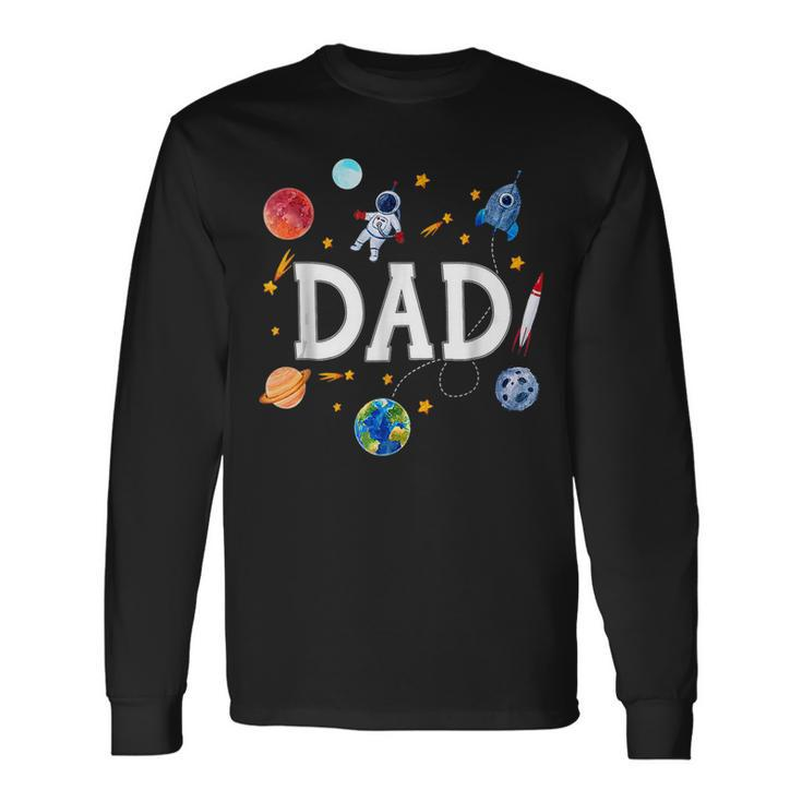 Space Dad Outer Space Crew Astronaut Fathers Day 2023 Long Sleeve T-Shirt T-Shirt
