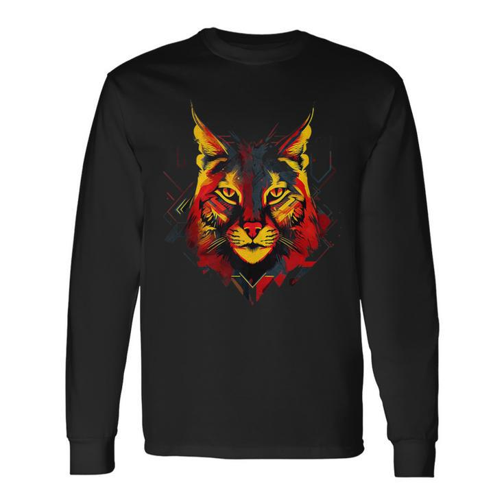 Spanish Iberian Lynx Spain Flag Colors Long Sleeve T-Shirt Gifts ideas