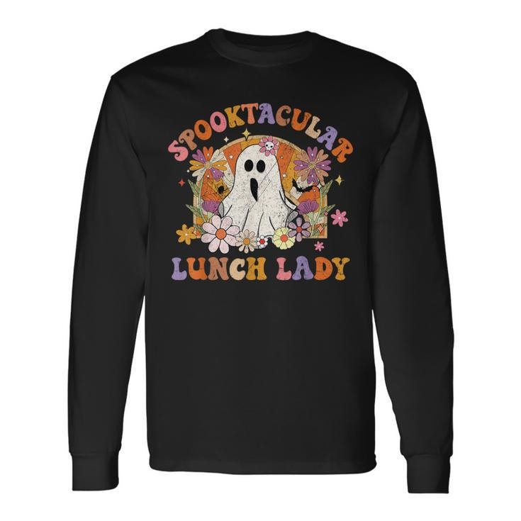 Spooktacular Lunch Lady Happy Halloween Spooky Matching Long Sleeve T-Shirt
