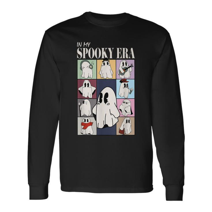 In My Spooky Era Spooky Season Ghost Retro Halloween Long Sleeve T-Shirt