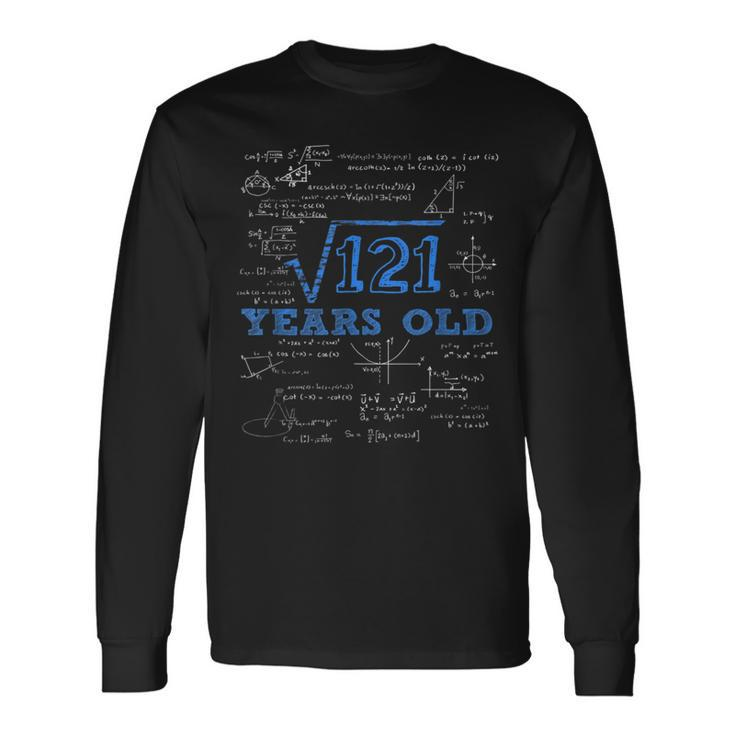 Square Root Of 121 11Th Birthday 11 Years Old Long Sleeve T-Shirt
