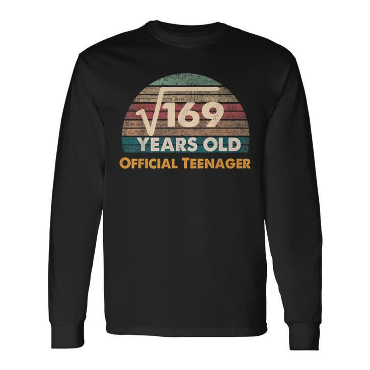 Square Root Of 16913Th Birthdayofficial Nager Long Sleeve T-Shirt