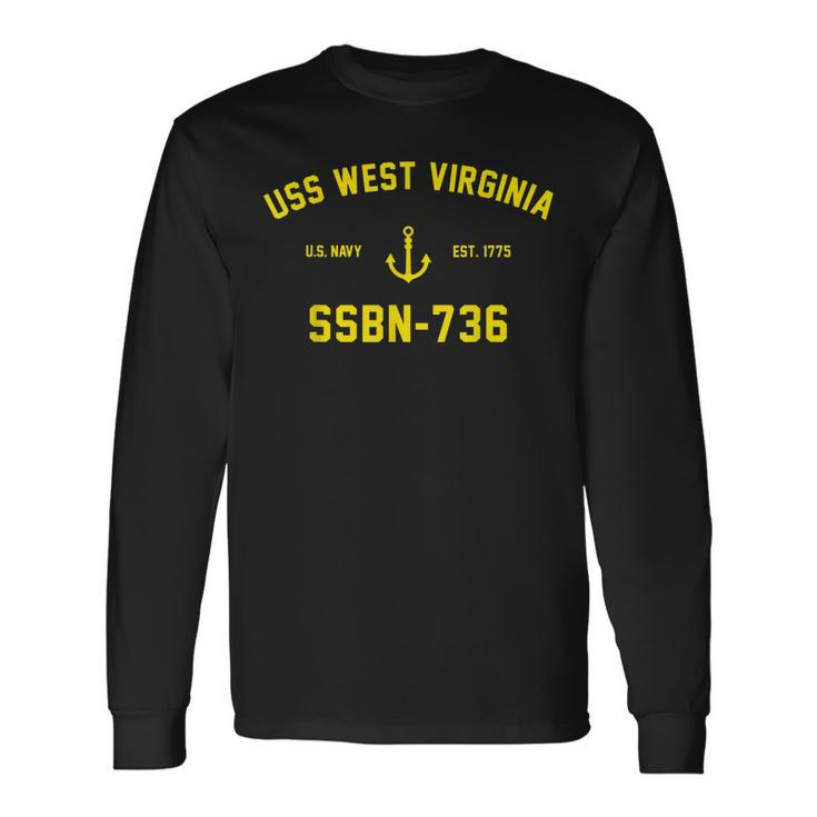Ssbn736 Uss West Virginia Long Sleeve T-Shirt