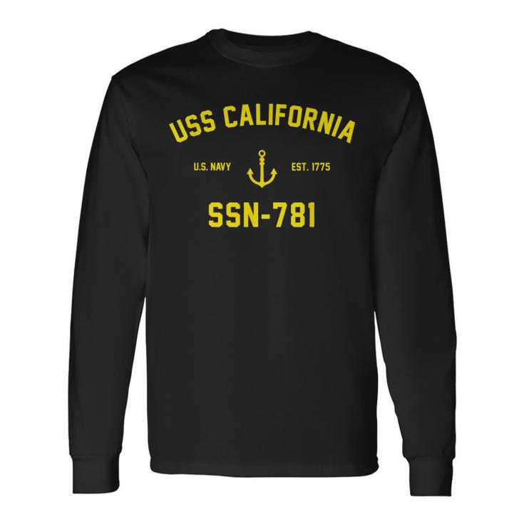 Ssn781 Uss California Long Sleeve T-Shirt