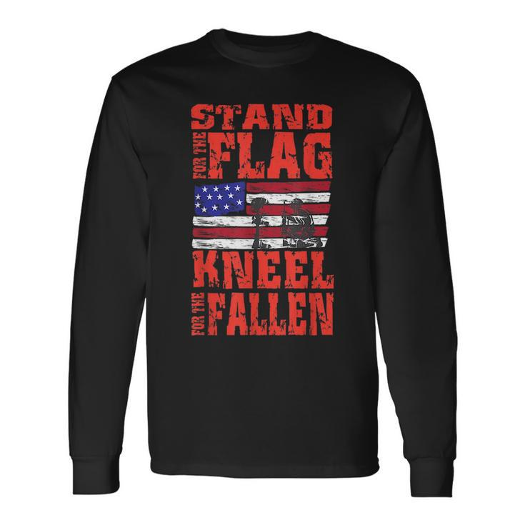 Stand For The Flag Kneel For The Fallen I Soldiers Creed Long Sleeve T-Shirt T-Shirt