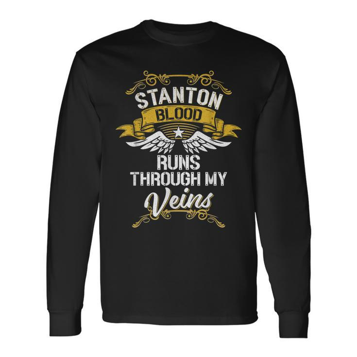 Stanton Blood Runs Through My Veins Long Sleeve T-Shirt