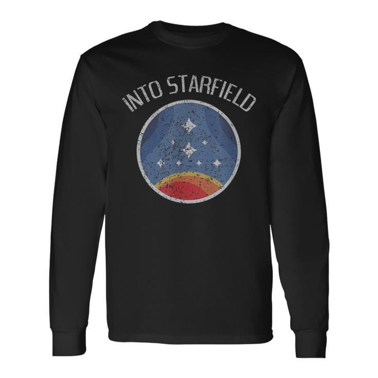 Starfield Star Field Space Galaxy Universe Vintage Long Sleeve T-Shirt