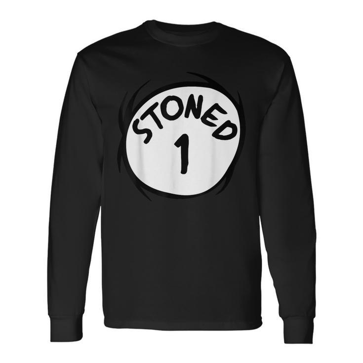 Stoned 1 420 Weed Stoner Matching Couple Group Long Sleeve T-Shirt