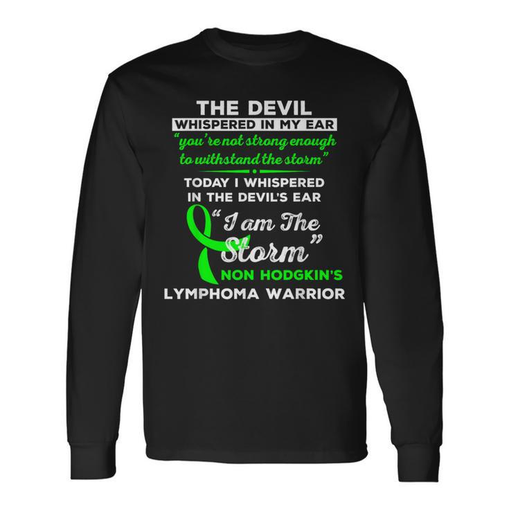 I Am The Storm Non Hodgkin's Lymphoma Warrior Long Sleeve T-Shirt