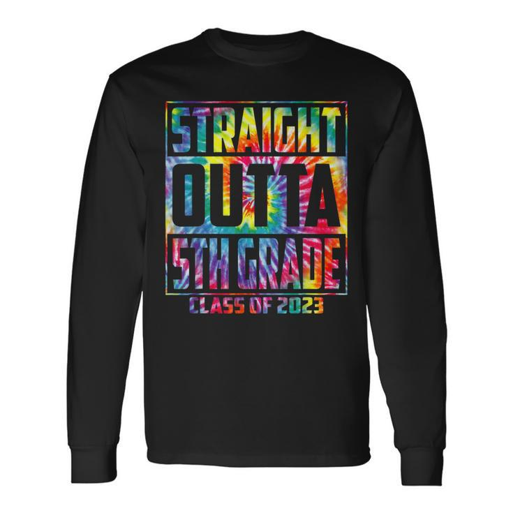 Straight Outta 5Th Grade Class 2023 Fifth Grade Graduation Long Sleeve T-Shirt T-Shirt