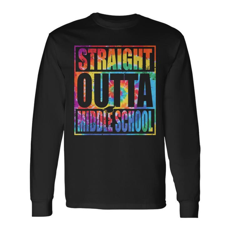 Straight Outta Middle School Class Of 2023 Graduation Long Sleeve T-Shirt