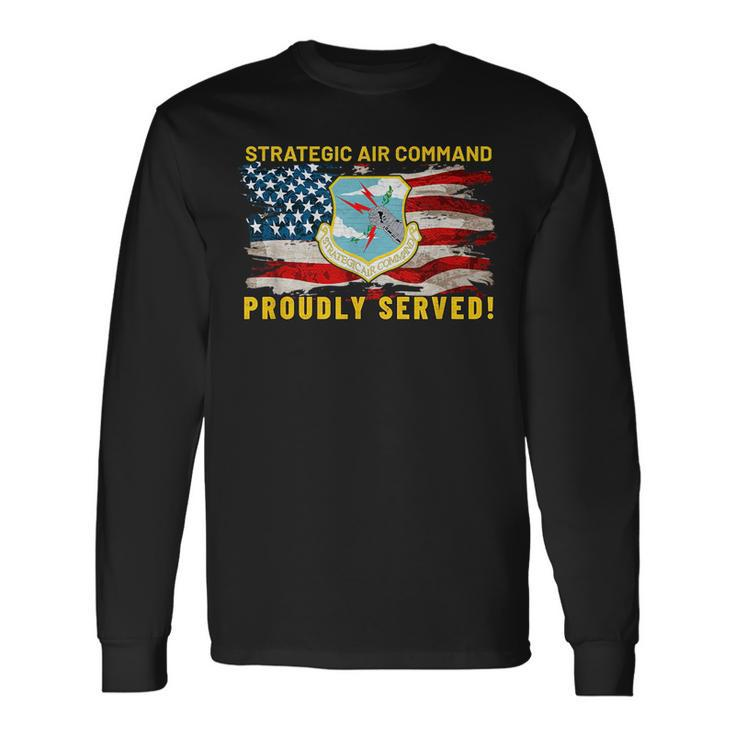 Strategic Air Command Sac Us Air Force Vintage Long Sleeve T-Shirt