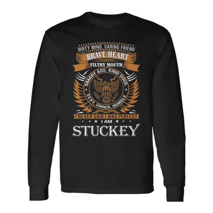 Stuckey Name Stuckey Brave Heart Long Sleeve T-Shirt