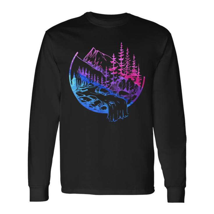 Subtle Bisexual Landscape Bisexuality Bi Ally Lgbt Pride Pride Month Long Sleeve T-Shirt T-Shirt Gifts ideas