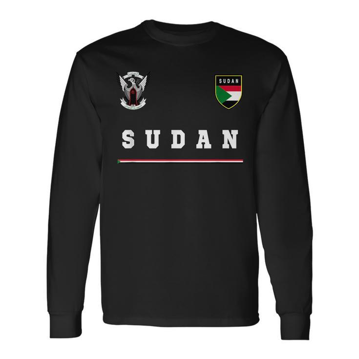 Sudan SportSoccer Jersey Flag Football Long Sleeve T-Shirt T-Shirt