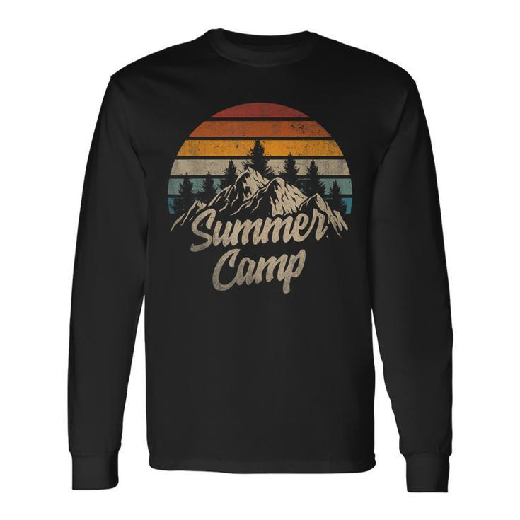 Summer Camp Vacation Summer Break Sunset Vintage Long Sleeve T-Shirt T-Shirt