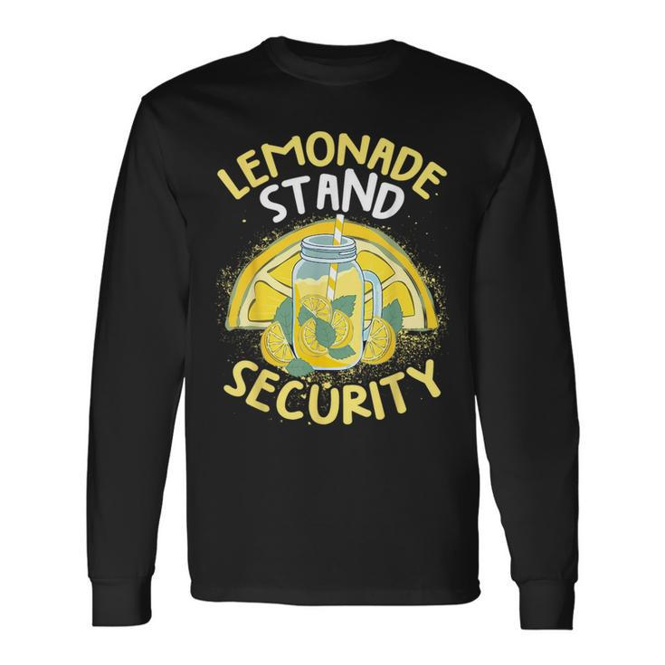 Summer Fun Lemonade Stand Security Boss Lemonade Crew Long Sleeve T-Shirt