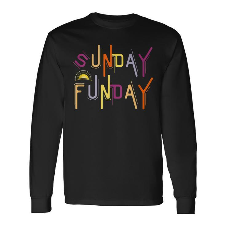 Sunday Funday Drinking Long Sleeve T-Shirt
