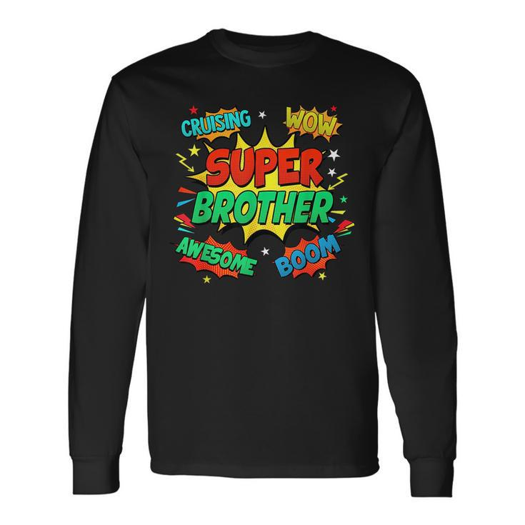Superhero Brother Costume For Comic Book Birthday For Brothers Long Sleeve T-Shirt T-Shirt