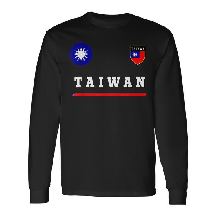 Taiwan SportSoccer Jersey Flag Football Long Sleeve T-Shirt T-Shirt