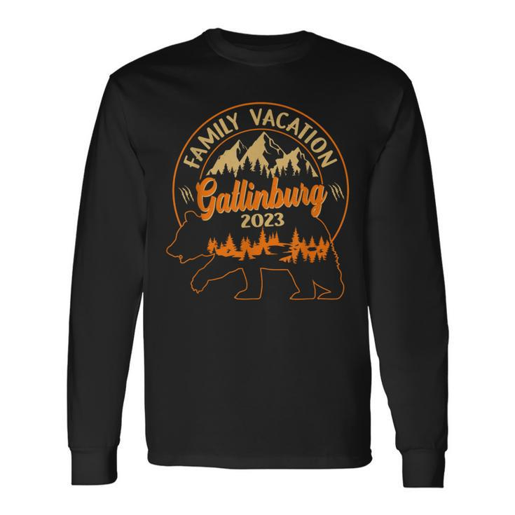 Tennessee Gatlinburg Smoky Mountains Vacation 2023 Long Sleeve T-Shirt T-Shirt Gifts ideas