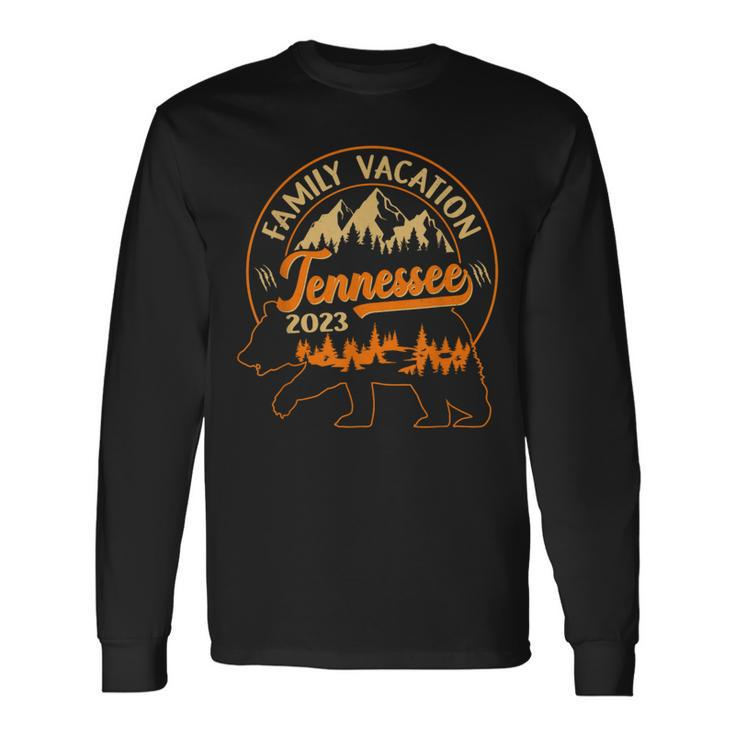 Tennessee Smoky Mountains Bear Family Vacation Trip 2023 Long Sleeve