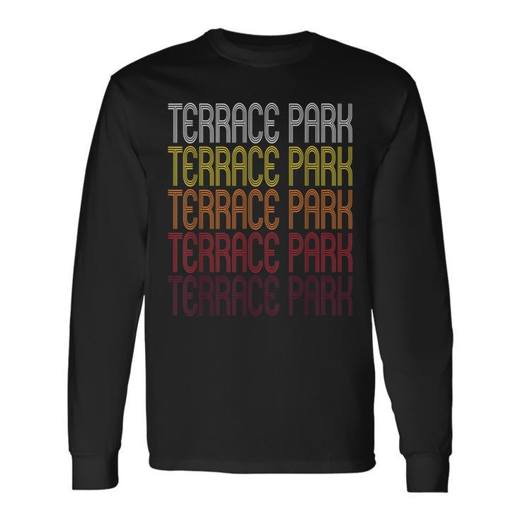 Terrace Park Oh Vintage Style Ohio Long Sleeve T-Shirt