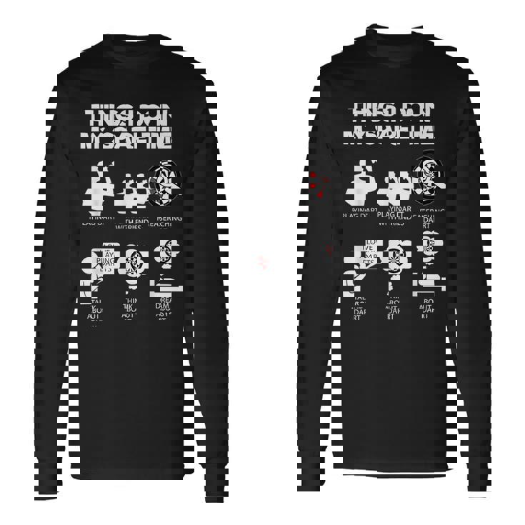 Things I Do In My Spare Time Darts Darts Long Sleeve T-Shirt