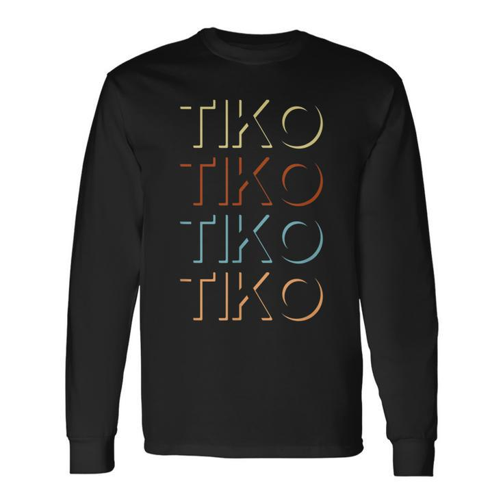 Tiko First Name My Personalized Named Long Sleeve T-Shirt