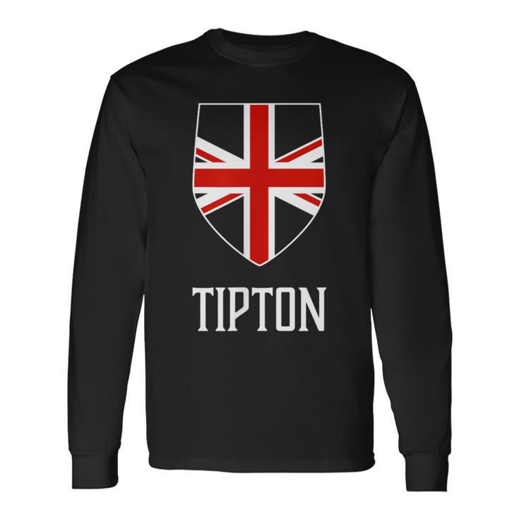 Tipton England British Union Jack Uk Long Sleeve T-Shirt
