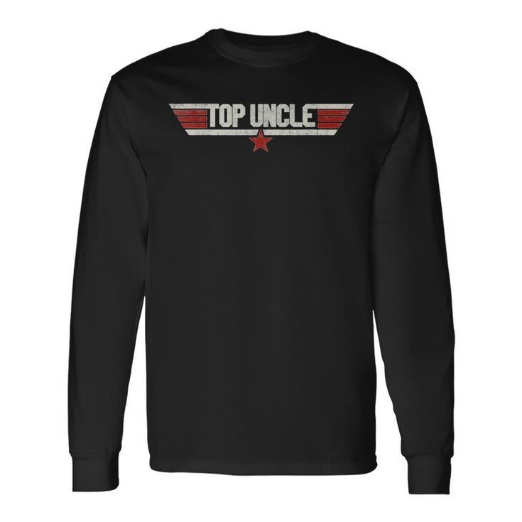 Top Uncle Vintage 80S Uncle 80S 1980 Long Sleeve T-Shirt T-Shirt