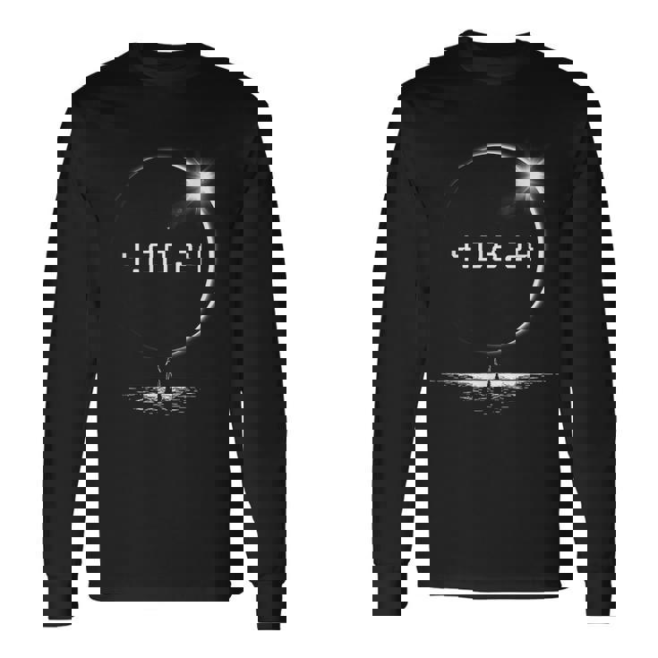 Total Solar Eclipse 2024 America Totality Spring 40824 Long Sleeve T-Shirt